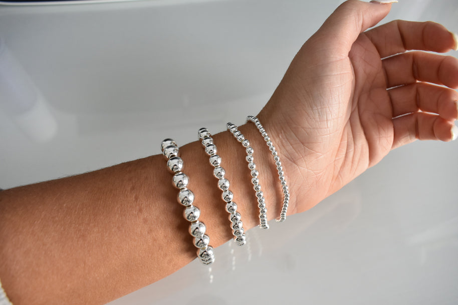 Stringless Silver Bracelets