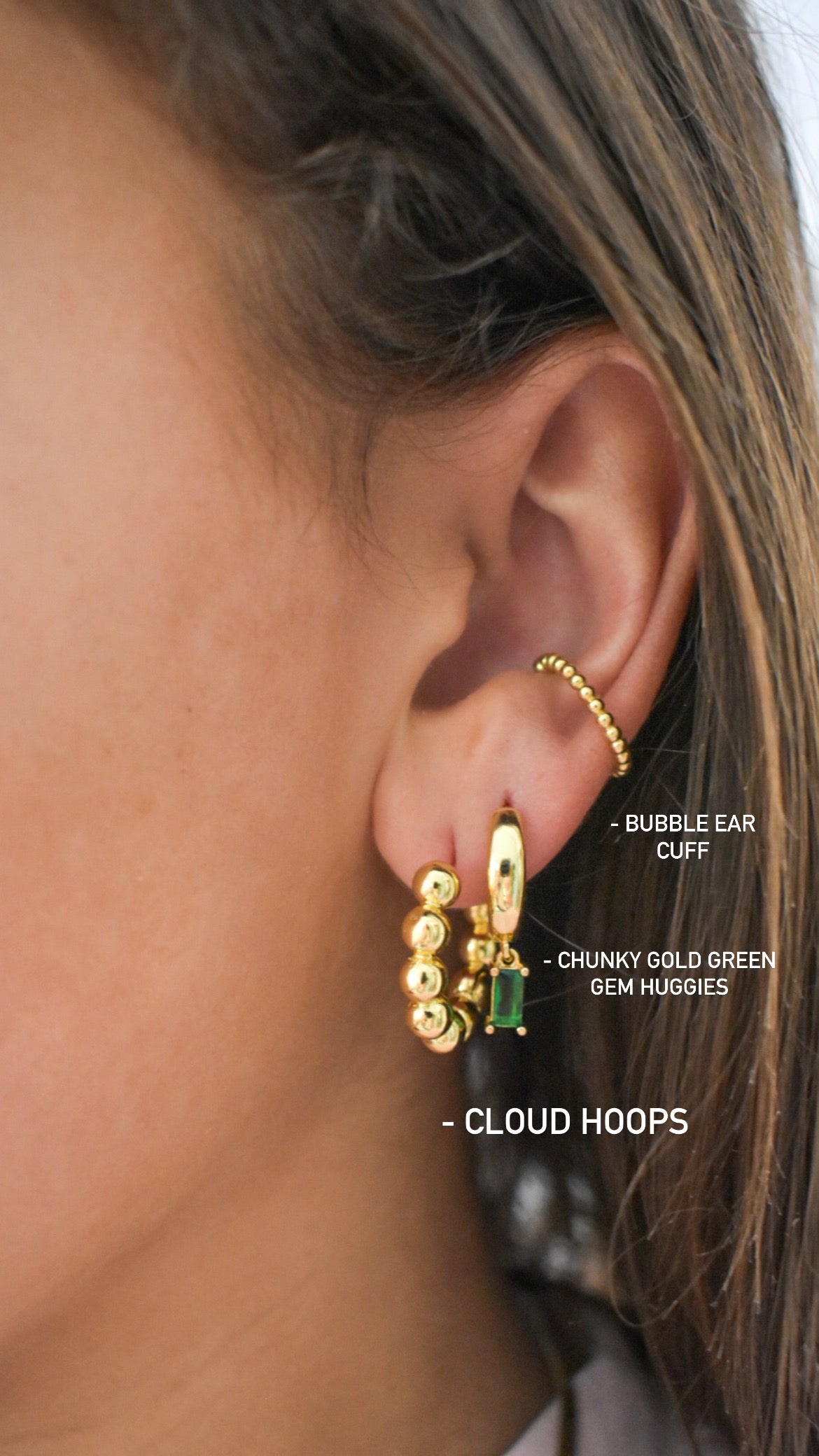 Emerald Earring Set