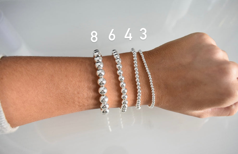 Stringless Silver Bracelets
