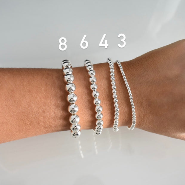 Stringless Silver Bracelets
