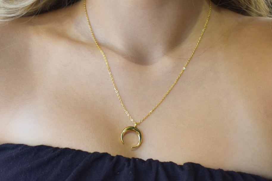 Lucky horn necklace