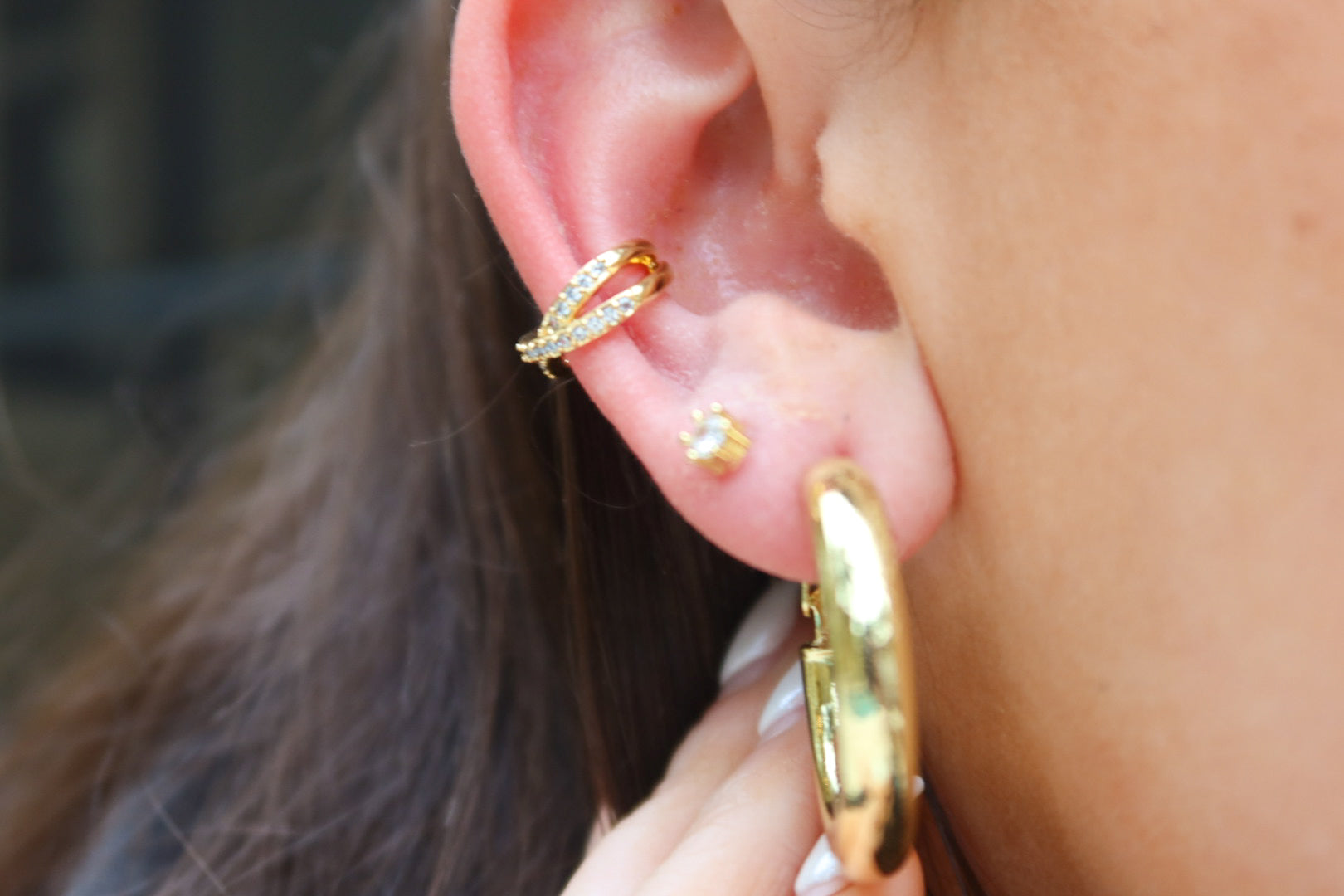X Gem Ear Cuff
