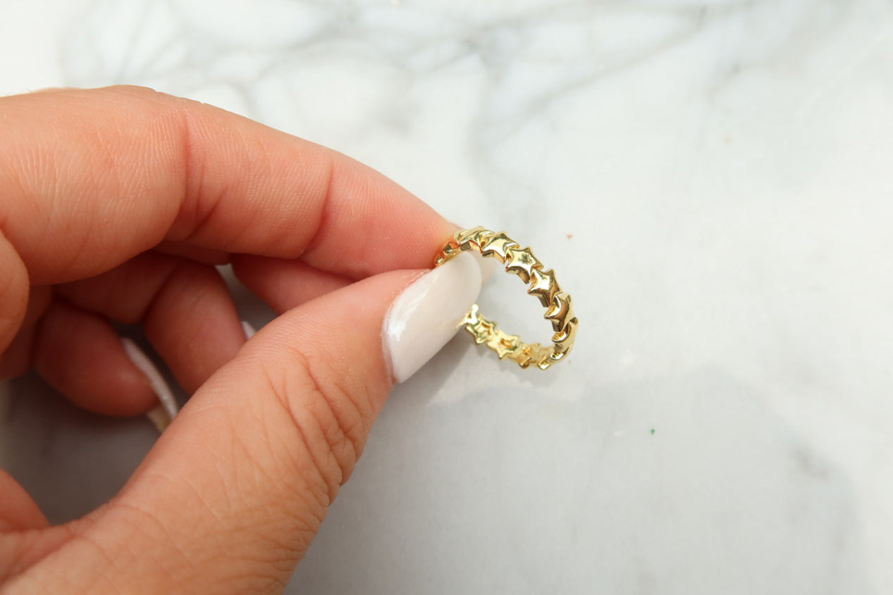 Gold Star Wrap Ring