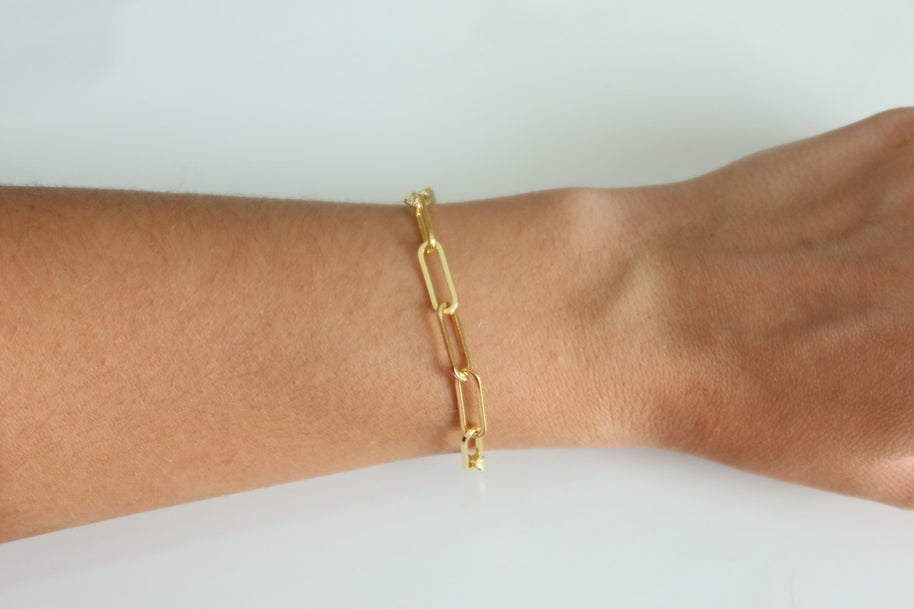 Paper clip bracelet