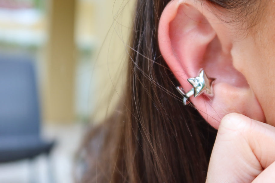 Double Star Ear Cuff