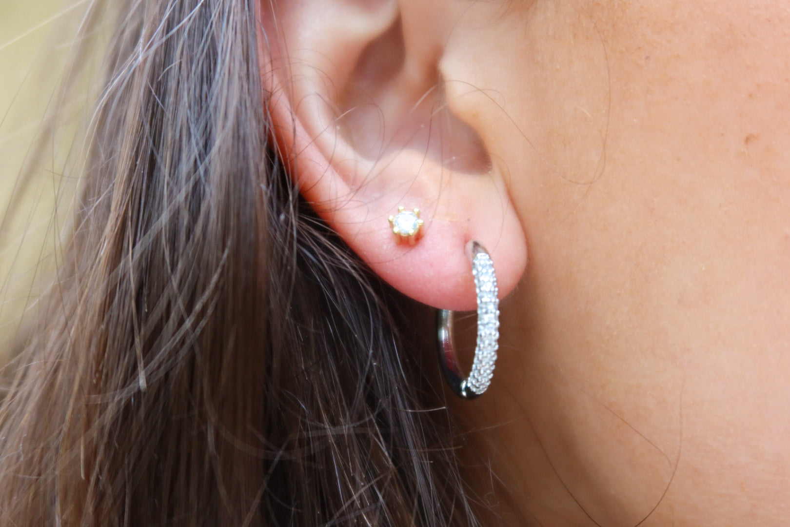 Silver Malibu Hoops
