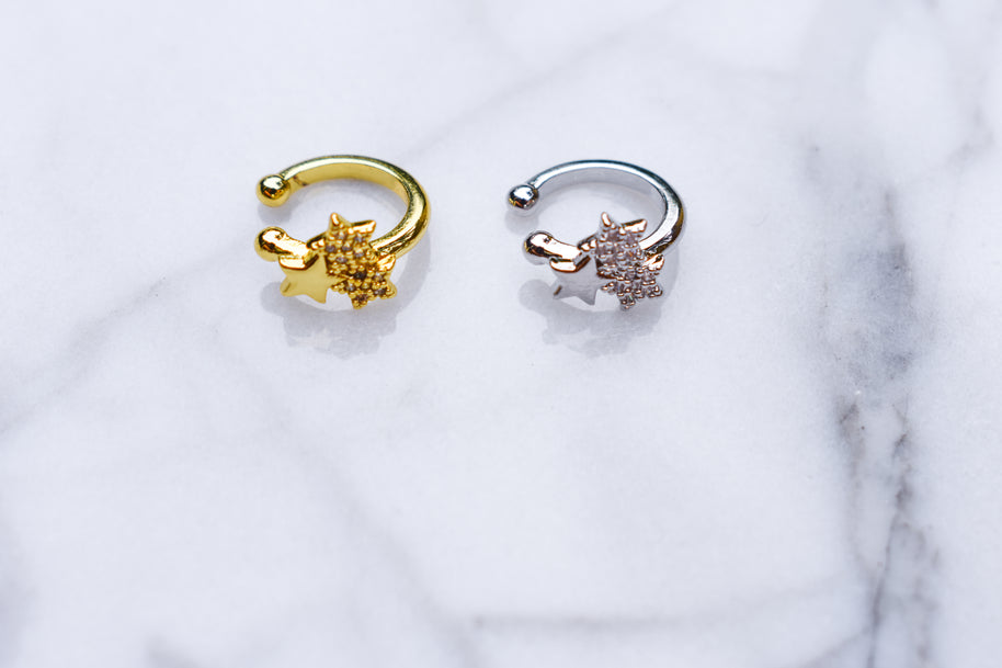 Triple Star Ear Cuff
