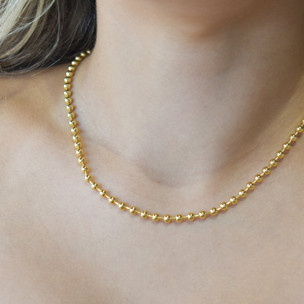 Ball necklace 4mm