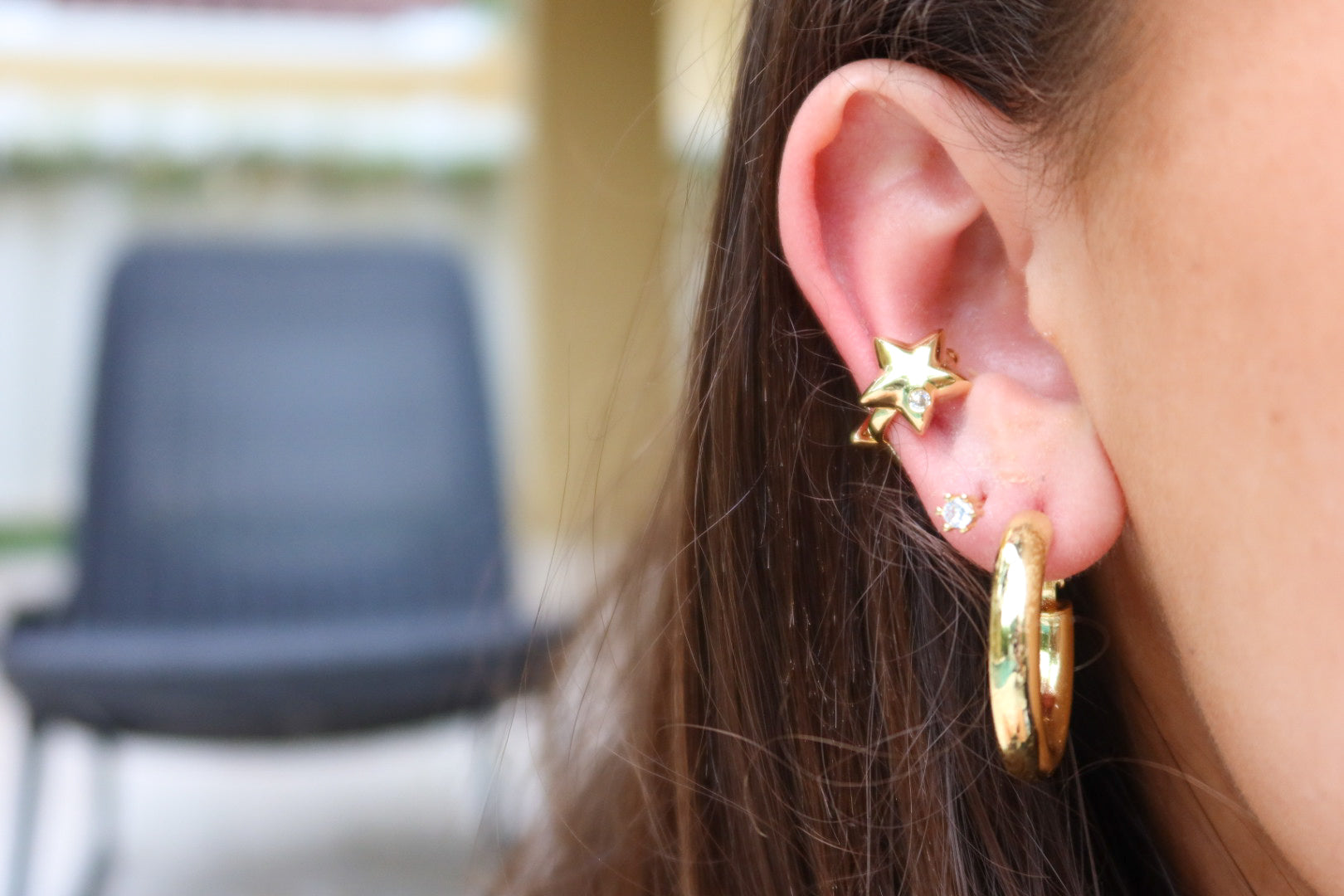 Double Star Ear Cuff