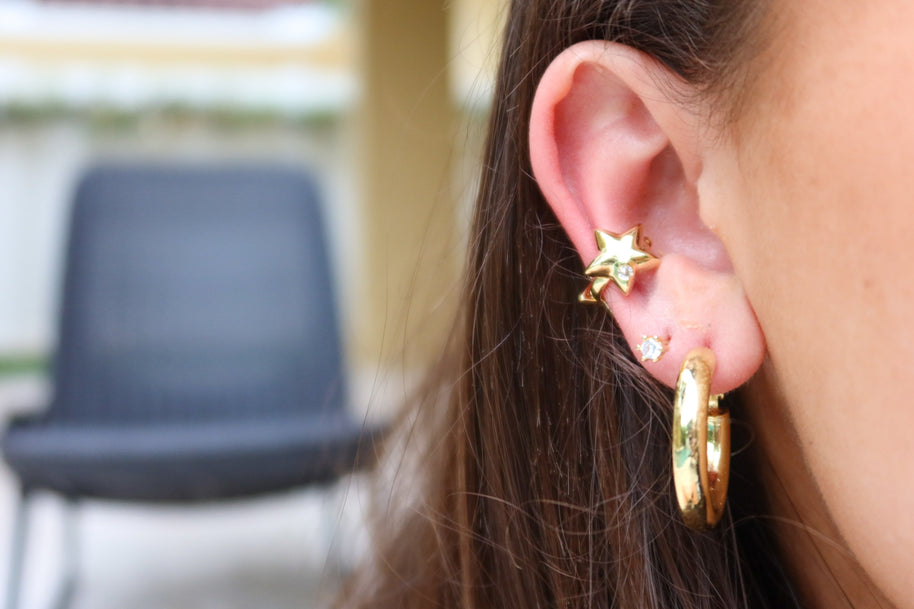 Double Star Ear Cuff