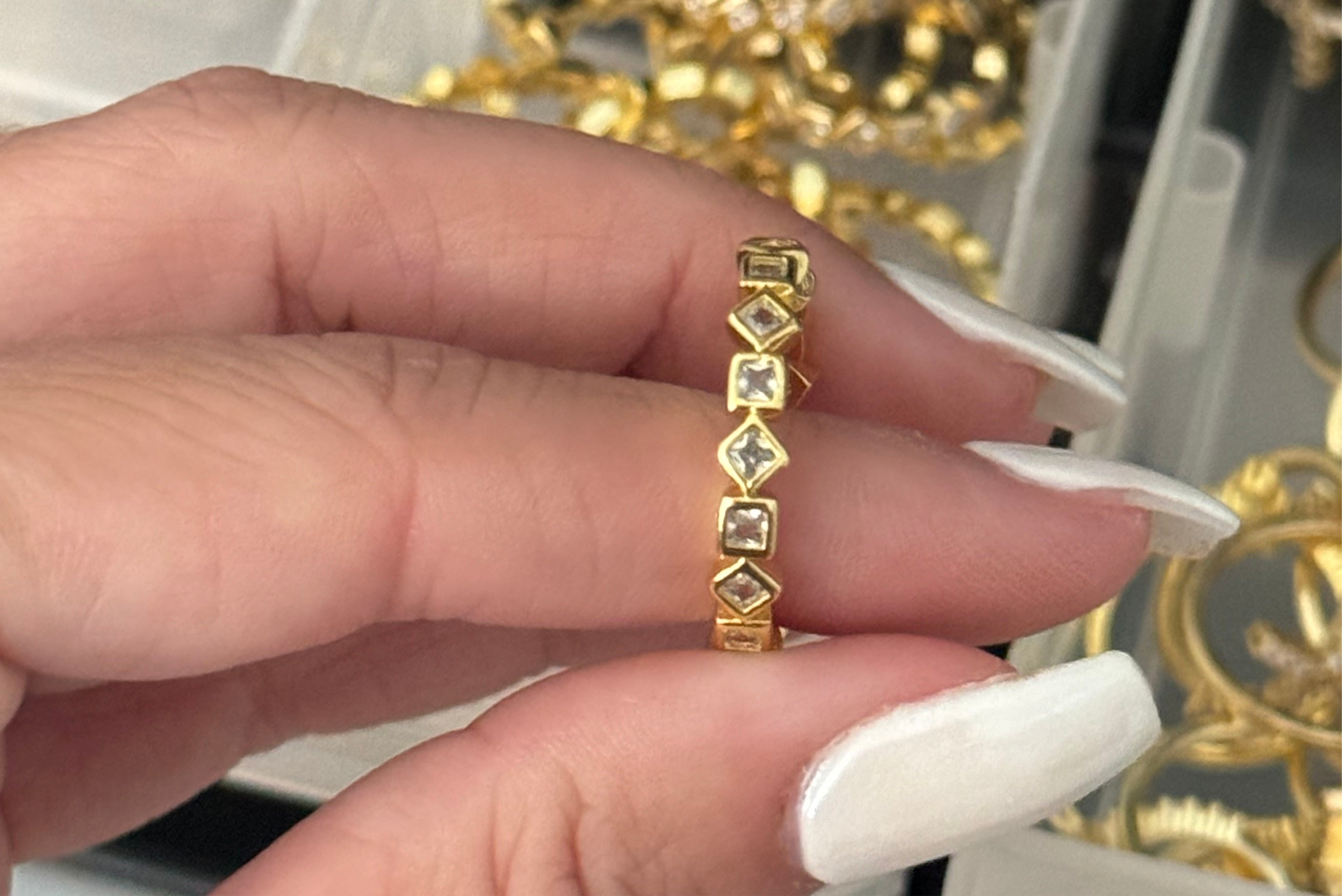 Geo Gem Ring