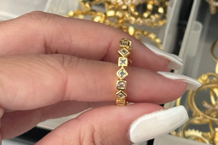 Geo Gem Ring