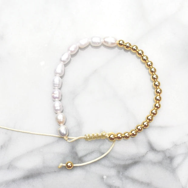 Half Pearl Bracelet