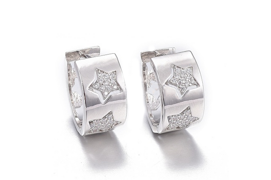 Silver Shooting Star Earrings