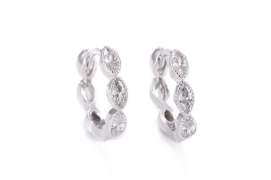 Silver Teardrop Earrings