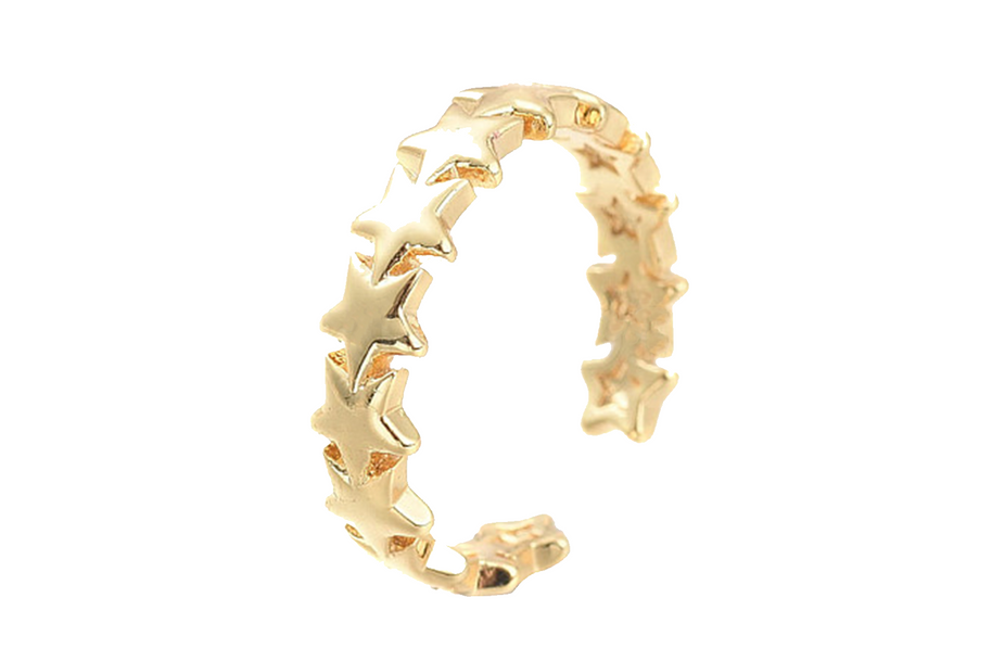 Gold Star Wrap Ring