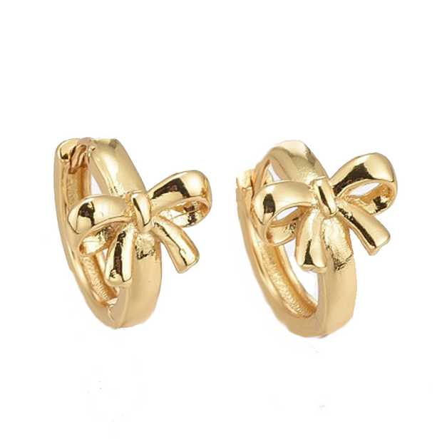 All tied up bow Hoops