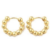 Gold Cloud Hoops