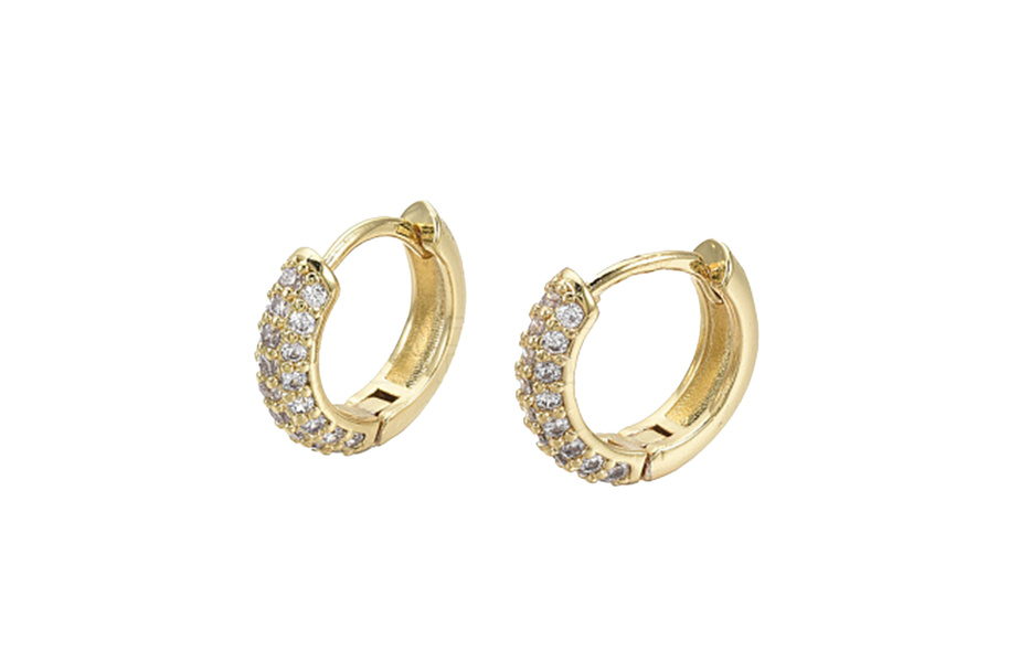Miami Studded Hoops