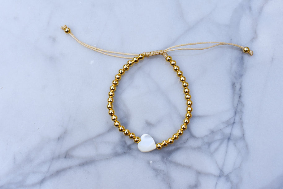 Beaded Heart Bracelet