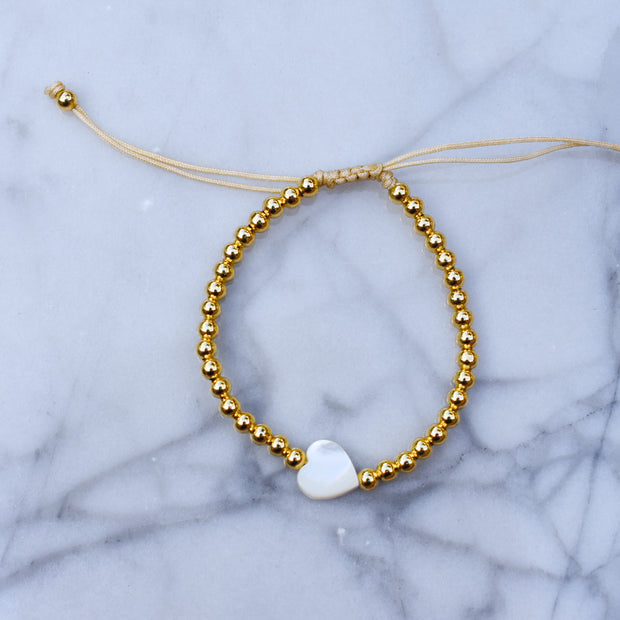 Beaded Heart Bracelet