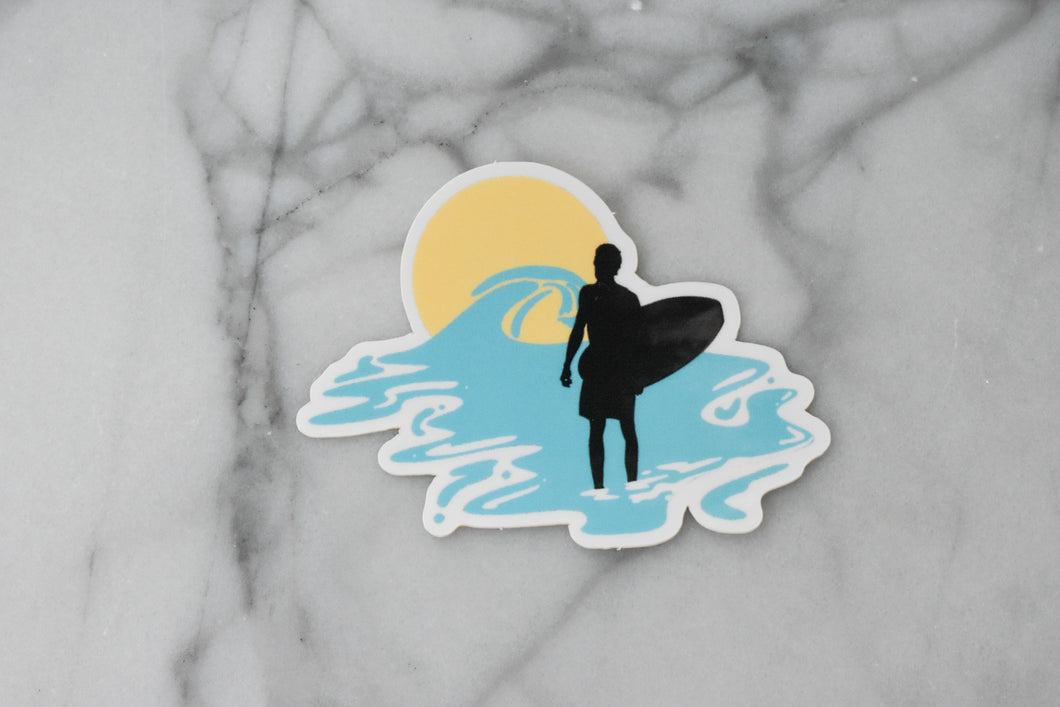 Sunset Surf Sticker