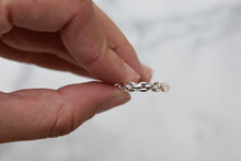Load image into Gallery viewer, Sterling silver adjustable chain ring
