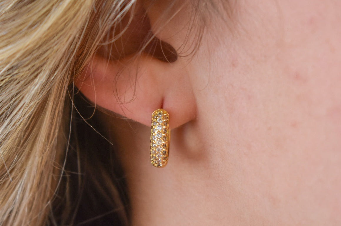 Miami Studded Hoops