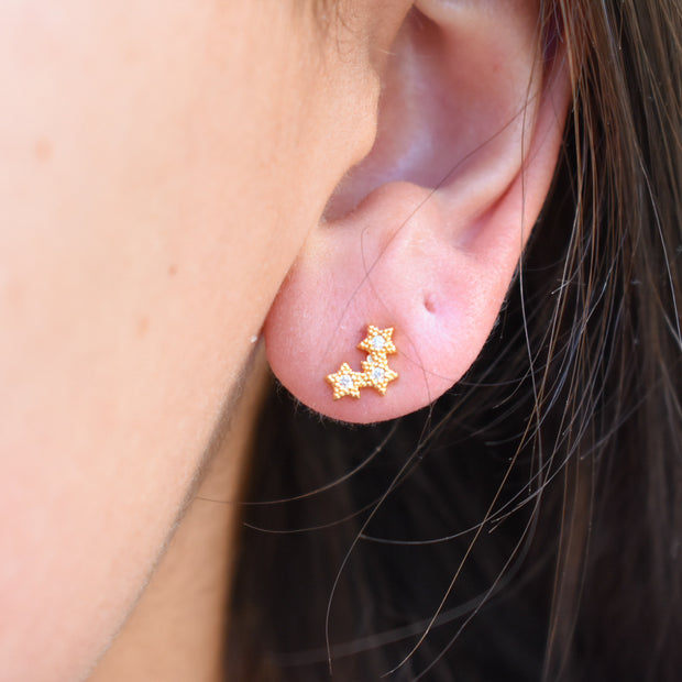Triple Star Studs