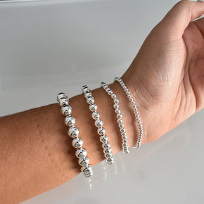 Stringless Silver Bracelets