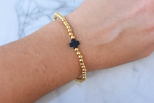 Load image into Gallery viewer, Black Single Cross Bracelet
