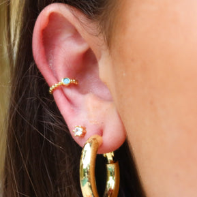 Blue Gem Ear Cuff