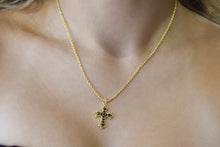 Load image into Gallery viewer, Stay twisted necklace - cross charm
