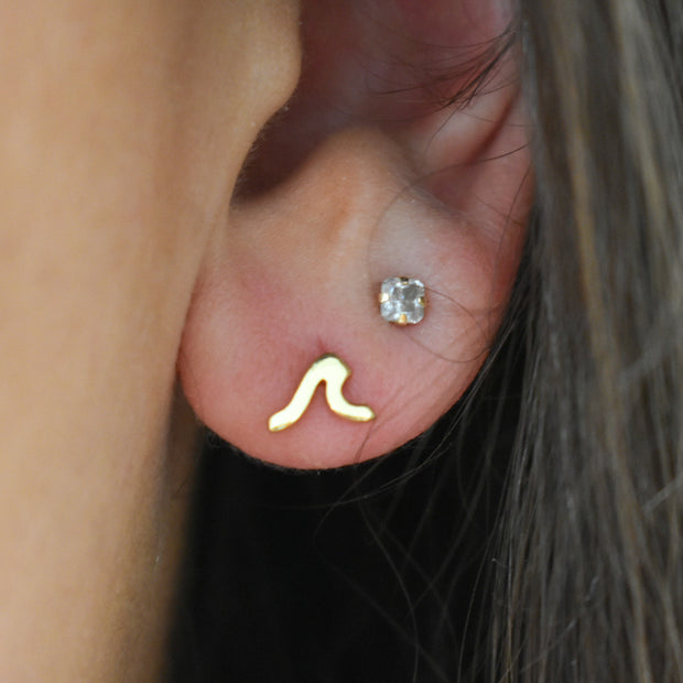 Wave Stud Earrings