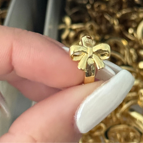 All tied up bow Hoops