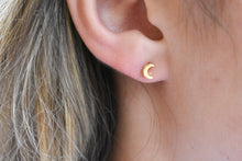 Load image into Gallery viewer, Moon Stud Earrings

