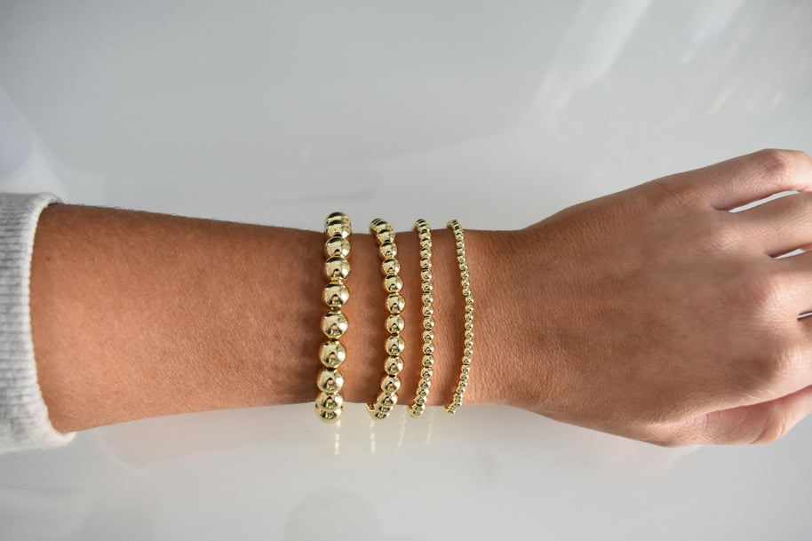 Stringless Gold Bracelets