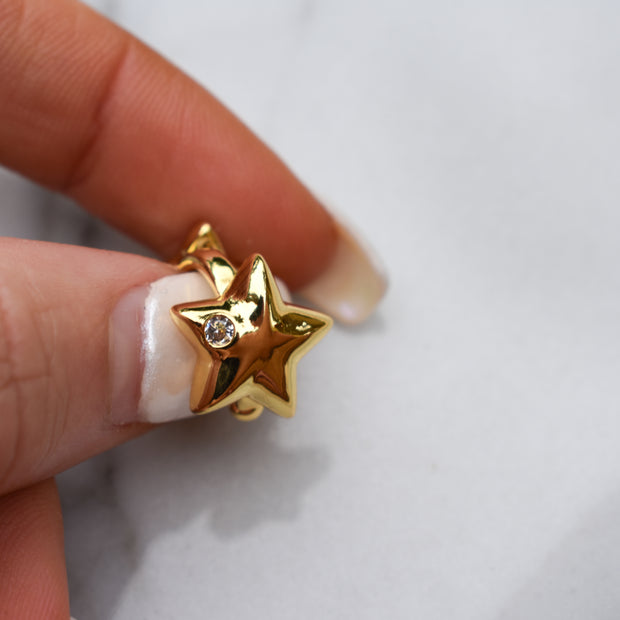 Double Star Ear Cuff