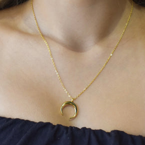 Lucky horn necklace