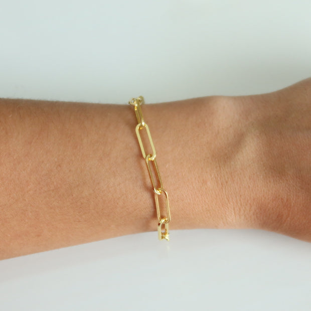 Paper clip bracelet