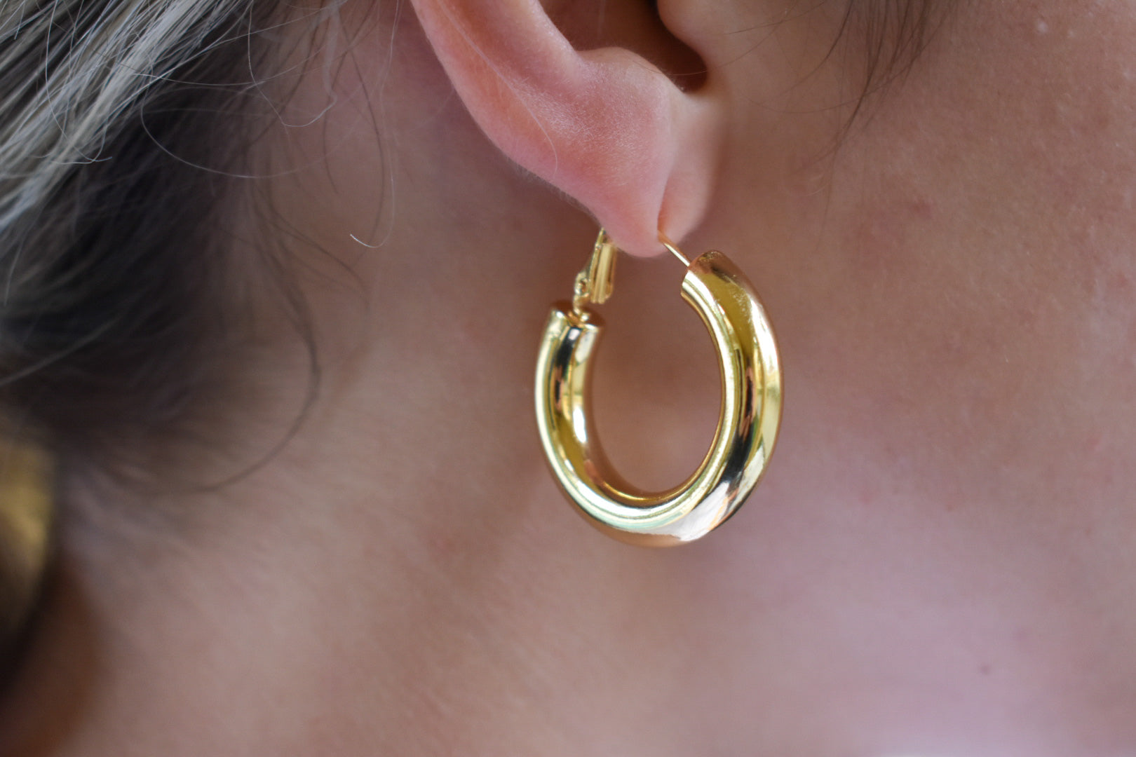 Jumbo Gold Hoops