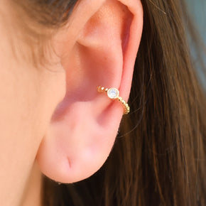 Clear Gem Ear Cuff