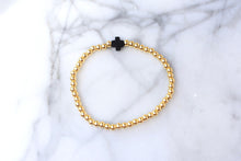 Load image into Gallery viewer, Black Single Cross Bracelet
