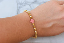 Load image into Gallery viewer, Pink Single Cross Bracelet
