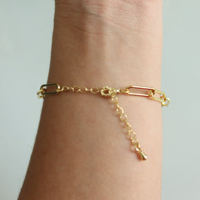 Paper clip bracelet
