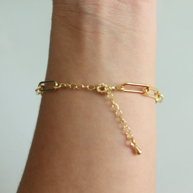 Paper clip bracelet