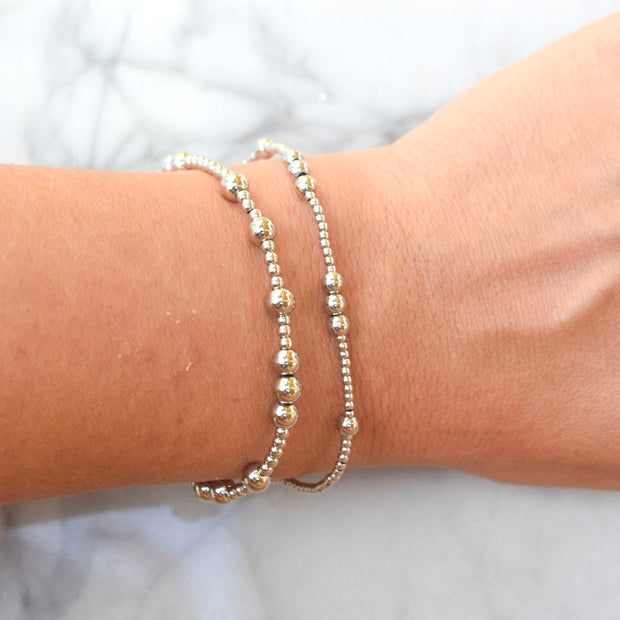 Silver Bubble Bracelets