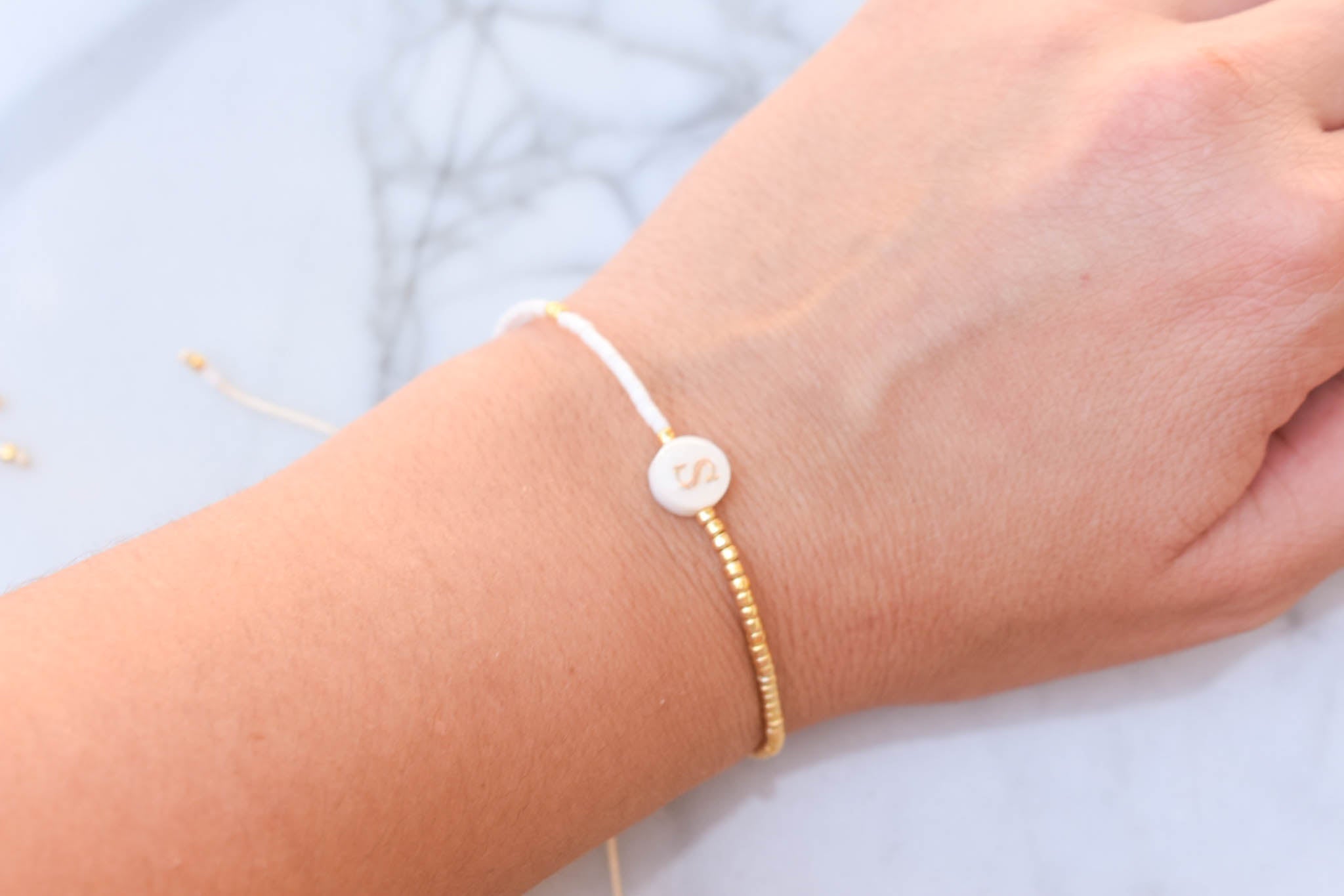 Gold Initial Bracelet