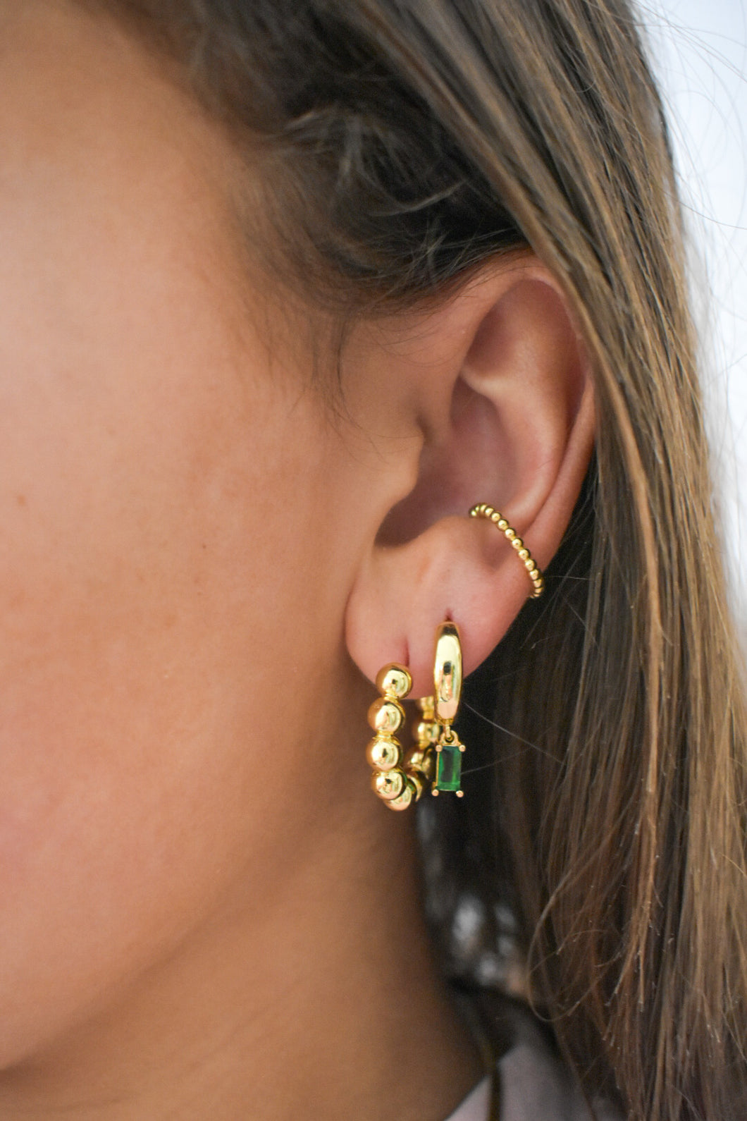 Emerald Earring Set