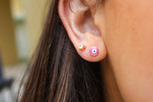 Load image into Gallery viewer, Pink Eye Studs (Silver/ Gold)
